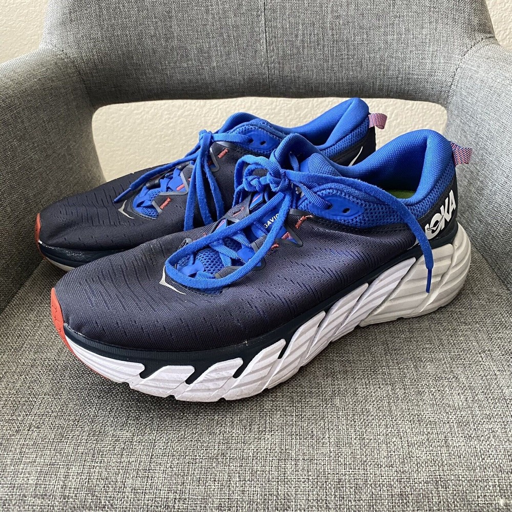 Hoka One One Gaviota 3 Mens Running Shoes Size 11 fe12215 Blue - Picture 2 of 8